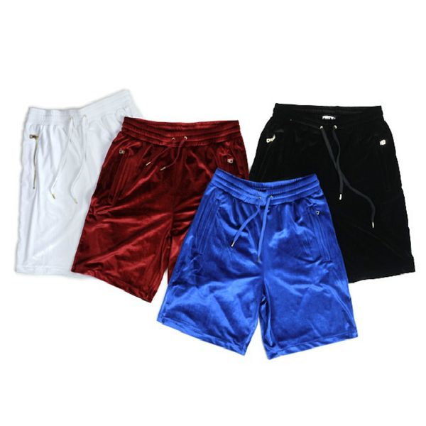 

nightclubs solid color velvet side of the zipper extension section shorts male west with the paragraph, White;black