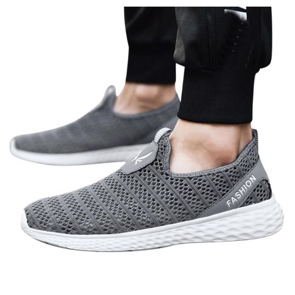 

fashion shoes men's mesh breathable lightweight outdoor sports shoes casual running big size men sneakers tenis masculino, Black
