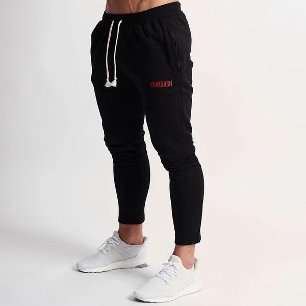 

VQ 2018 New Fashon Fitness Long Pants Men Casual Sweatpants Baggy Jogger Trousers Fashion Fitted Bottoms Streetwear Track Pants