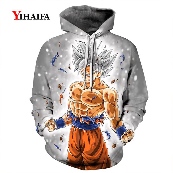 

3d толстовки мужские женские hipster толстовка fighting goku аниме z пуловер спортивный костюм пары повседневная пальто топы, Black