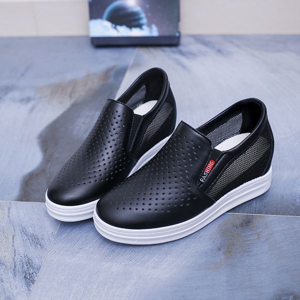 

women's casual shoes spring and autumn casual shoes sandals flowers mixed color hollowed up internal white sports, Black