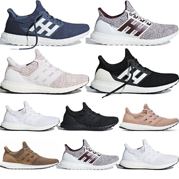 

originals ultra boost 4.0 running jogging shoes for men women sneakers trainers white burgundy cny raw desert ash peach fast ship 36-45, White;red