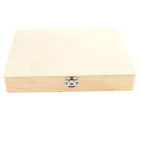 

100-places digital microscope slides storage box biological wooden piece case