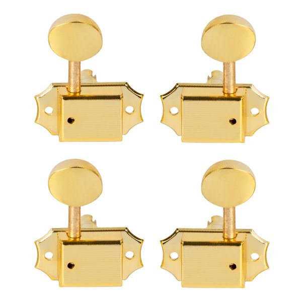 

nickel-plated ukulele 2l2r tuning pegs tuners machine heads golden set of 4