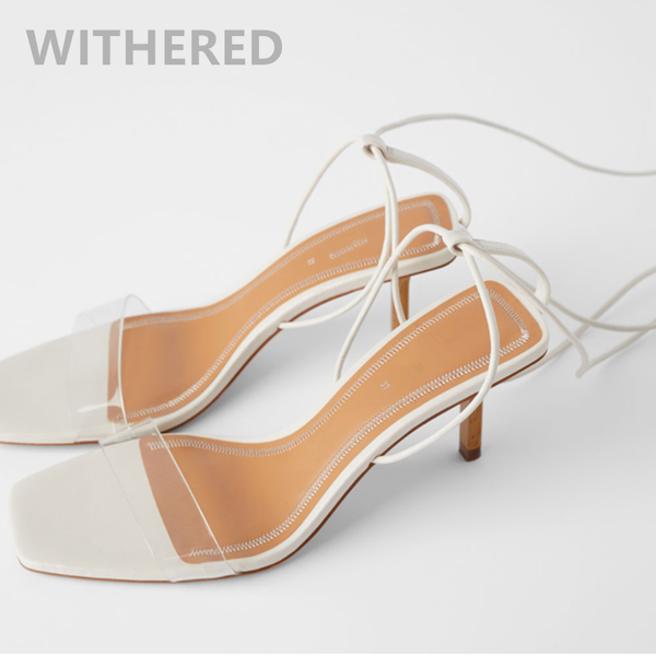 

withered ins fashion blogger england simple bandage shoes heels sandals women high heels shoes woman women sandals, Black