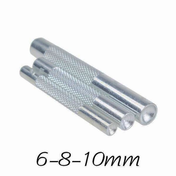 

mushroom rivets install tools puncher punk shoes bags belts garment leather craft round rivets punch sewing tools accessories, Black