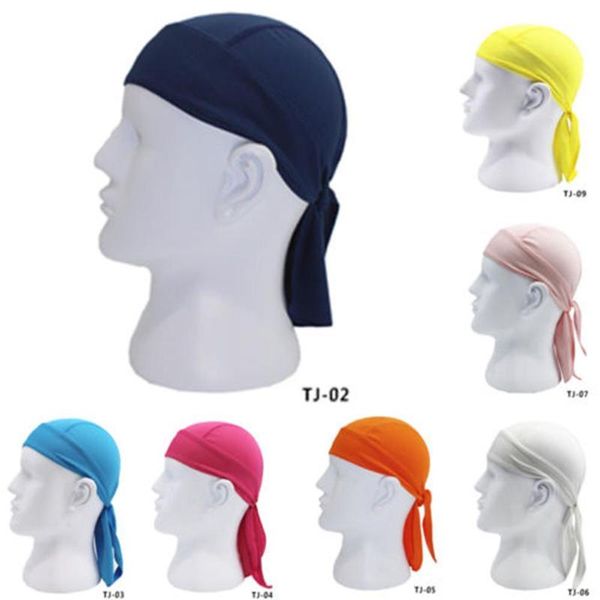 

simple outdoor bicycle cycling pirate hat breathable quick-drying headband scarf sports headband, Black