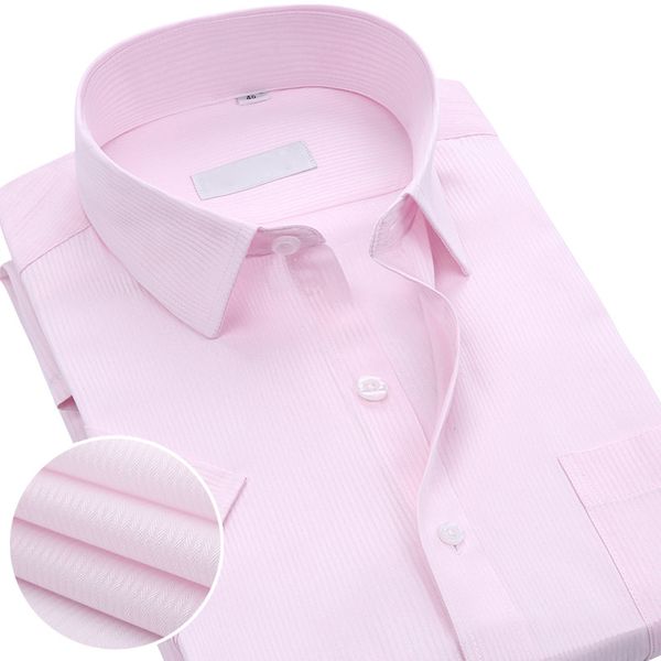 

new arrived 2019 mens work shirts brand soft long sleeve square collar regular striped /twill men dress shirts white male, White;black