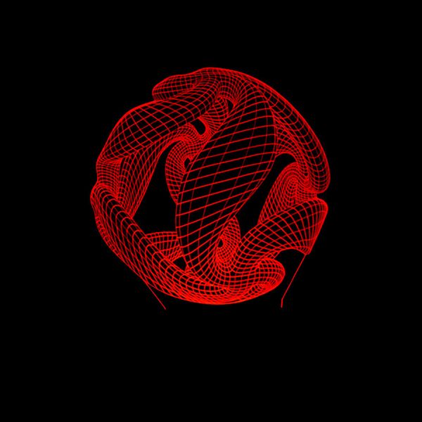 

trade abstract colorful gradual change 3d lamp led second gram force vision three-dimensional lamp originality usb touch switch desk lamp