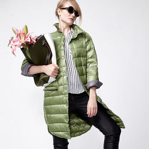 

winter jacket women new fashion winter coat women white duck down jacket thicken warm coat female jacket, Black