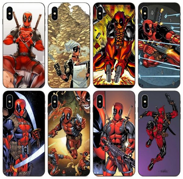 

[tongtrade] marvel comics new deadpool case for iphone 8s 7s 6s 5s plus x xs 11 pro max galaxy a10s honor 7 xiaomi note 3 case