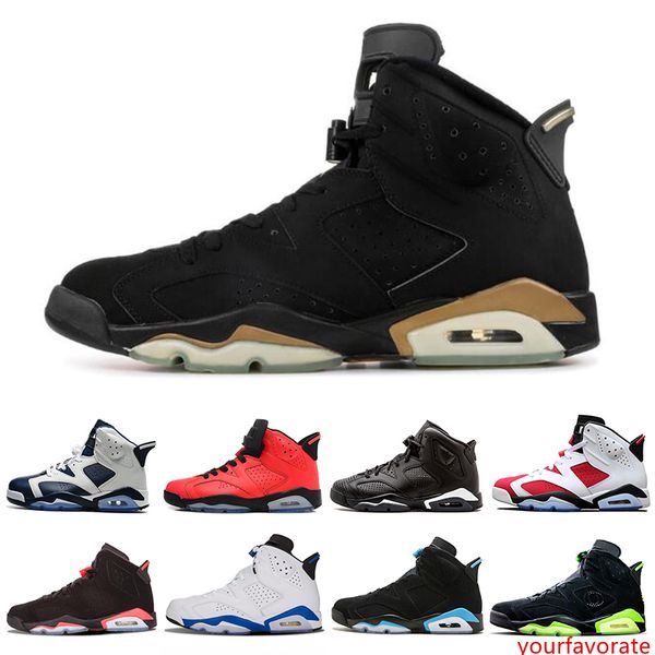 

infrared bred 6 6s men basketball shoes dmp unc oreo flint carmine mens trainers sports sneakers us 7-13