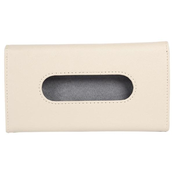 

new universal car sun visor hanging tissue box leather environmentally friendly leather paper napkin storage cover