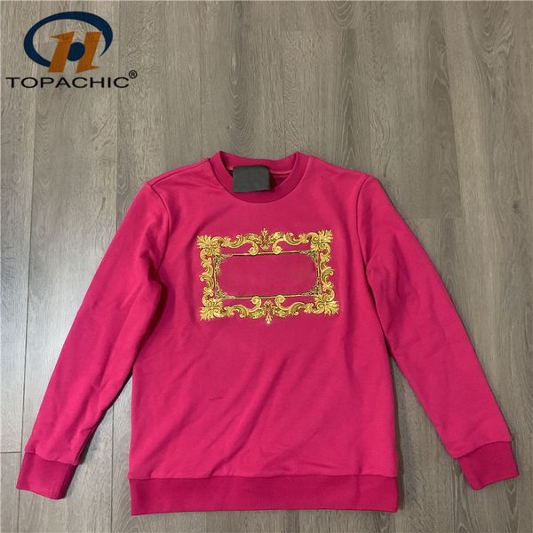 

1.5 2020 new fashion o-neck embroidery sequin temperament pullover hoodies, Black