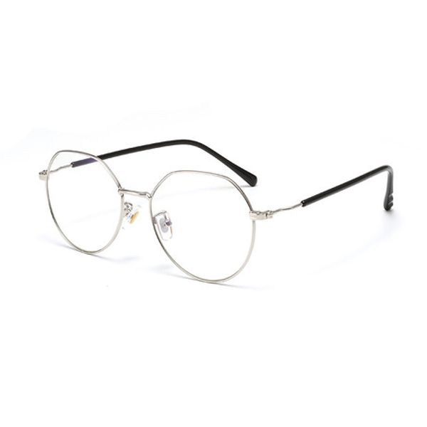 

wholesale- oval glasses frame art fresh flat mirror for both men and women can match the tide of myopia, Silver