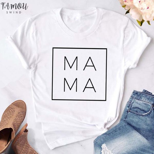 

mama graphic women t shirt summer cartoon mama letter printed woman cap sleeve tees black white casual short sleeve female clothing