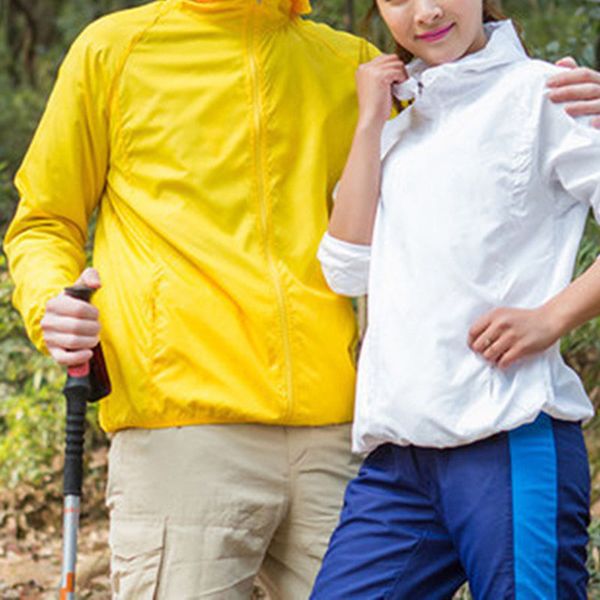 

outdoor sun protection coat anti-uv rainproof windproof quick dry ultra-thin women men jackets kh889, Black;red