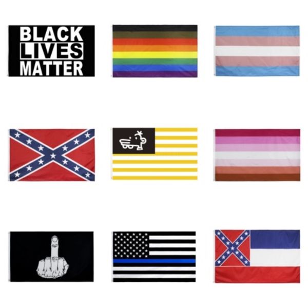 

90*150cm 2020 donald john trump amercia pinting campaign flags polyester personality decortive trump banner flag#806