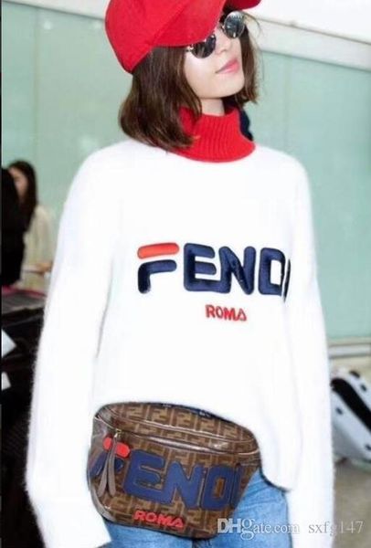 

women's knits & tees new spring ice silk round collar jacquard letters jacket + trousers for women in europe and america