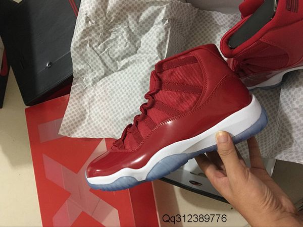 

wholesale 11s xi high gym red white men basketball shoes women sports sneakers new trainers with box size 5-13