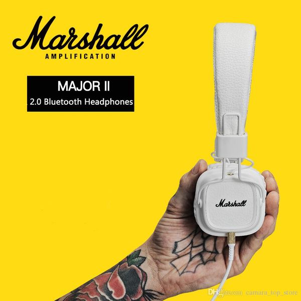 

portable marshall major ii professional over-ear headphone retail box bluetooth wireless headphones with foldable headband
