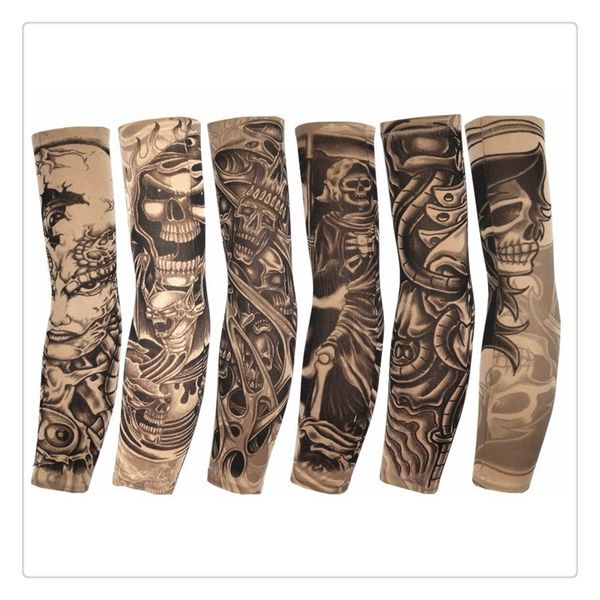 Acheter Vêtements De Tatouage Femmes Bras De Tatouage Manches Temporaires Temporaires Nouveaux Vêtements De Protection Solaire Manches Bras Pour
