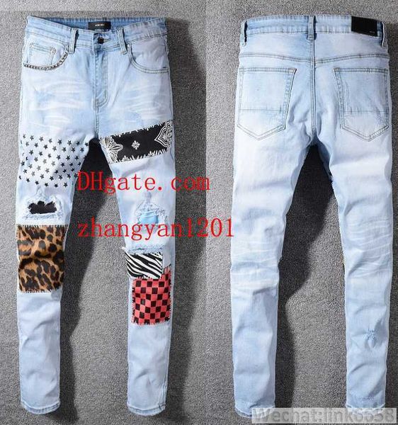 

2019 kinny jean men ripped hole jean motorcycle biker denim pant men brand fa hion de igner hip hop men jean pour homme ab 16