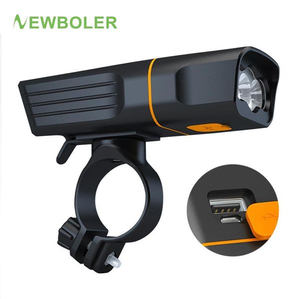 

newboler 2400lm hight light 10 hour bike front light usb bicycle headlight mountain road bike ipx-6 waterproof 5v 1a