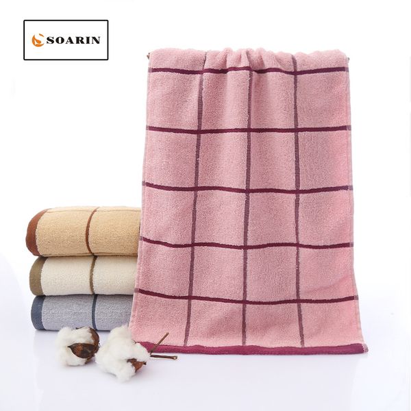 

soarin plaid travel towel 34x70cm face towel toalha de banho strandlaken handdoeken handtuch summer towels for beach quick dry