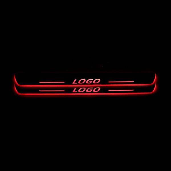 

moving led welcome pedal car scuff plate pedal door sill pathway light for seat leon ateca ibiza cupra