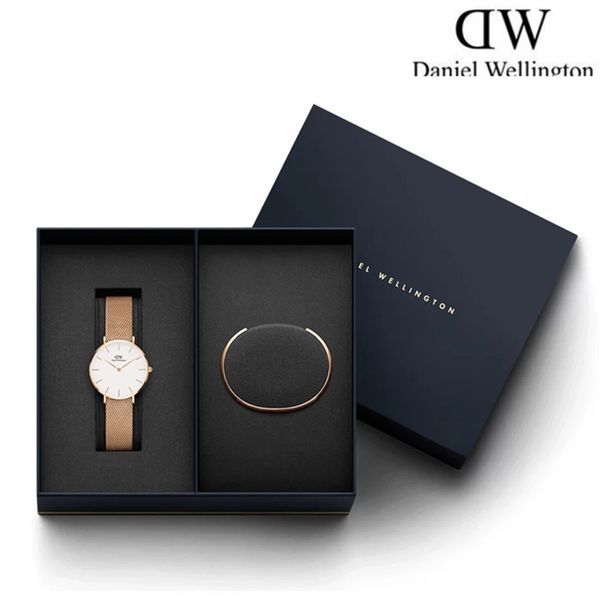 

New With Box Luxury Daniel Wellington 40MM 32MM Quartz Watches And Fashion 316L Stainless Steel Classic Bracelet Men Women Gift Watch