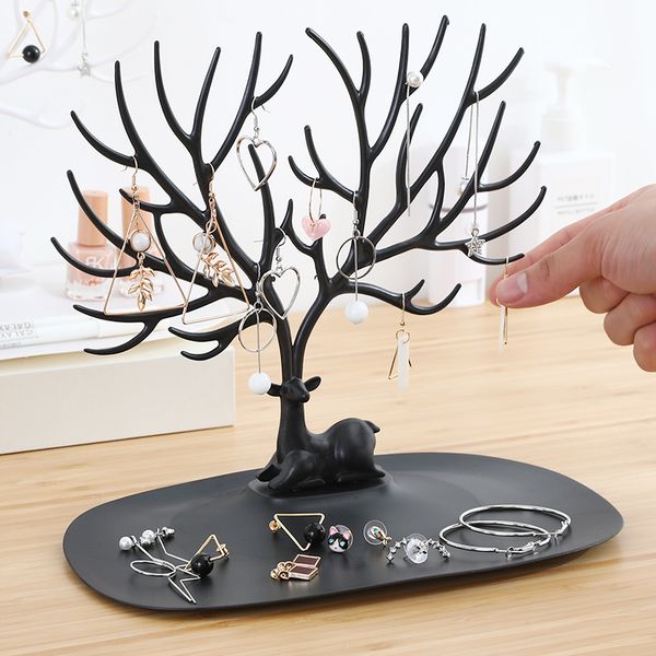 

vanzlife female wedding decoration storage earrings ring diamond painting boxs hanging collection necklace hand ear jewelry box