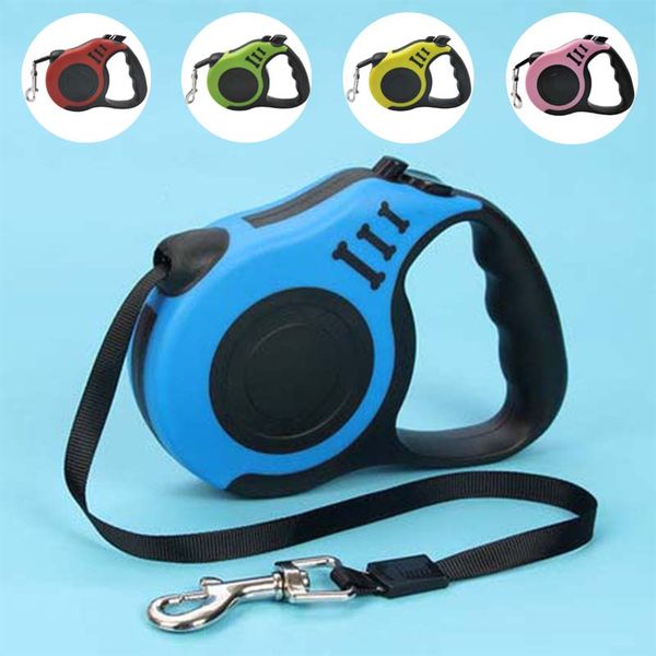 

automatic dog leash retractable nylon dog lead durable extending puppy walking running leads for small medium dogs pet supplies