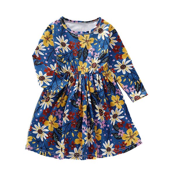 

kids toddler baby girls fall dresses outfits floral maple leaf print princess party tutu skirt ruffle dress winter clothes, Red;yellow