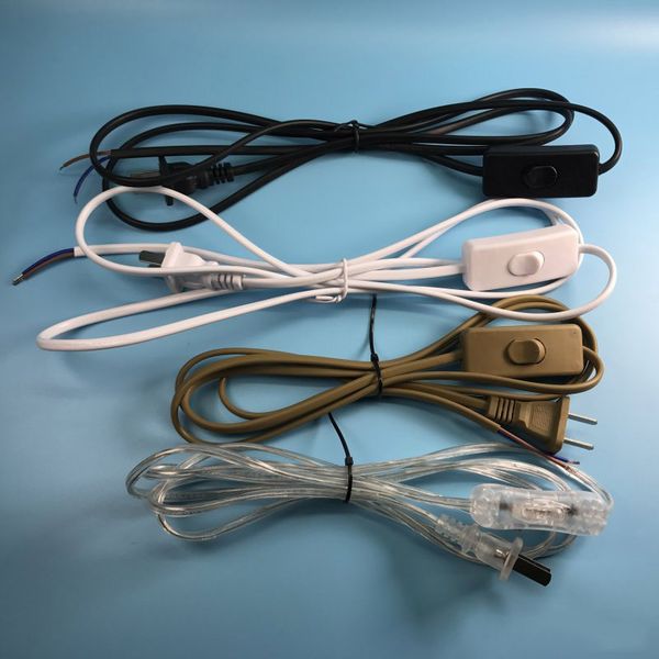 

303 304 Power Cord Cable Switch Table Lamp Plug Wire Cord Transparent Dimmable Switching Power Cord