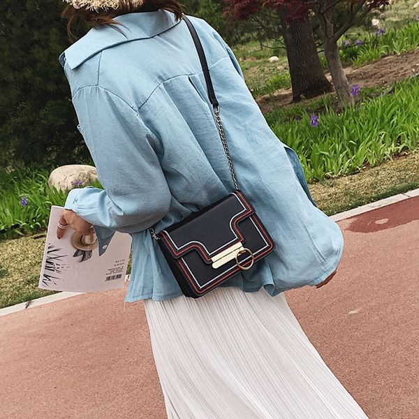 

women wild messenger bag black fashion one-shoulder crossbody bags for women small square bag bolsas de mujer sac main femme#40