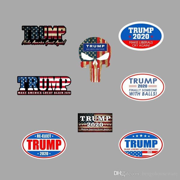 

8 цветов trump автомобили светоотражающих наклейки сделать америку великой снова 2020 trump наклейки американского президента дональд трамп