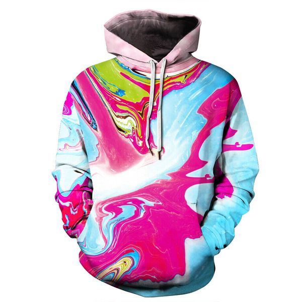 

взрослый unisex мужчины женщины 3d печати hoodie lovers пуловер перемычка осень зима с длинным рукавом толстовка с капюшоном большой передни, Black