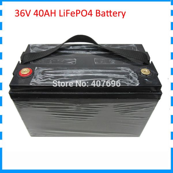 

аккумулятор 1500w 36v 40ah батарея 12s 36v lifepo4 ebike свободной таможенной пошлины с 43.8v 5a зарядное устройство