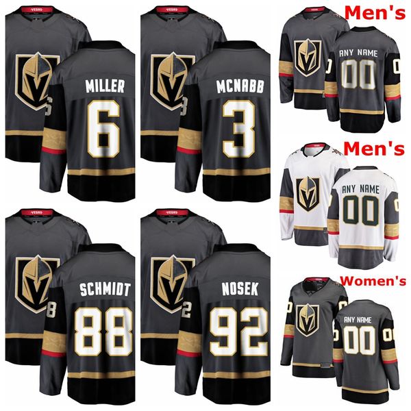 

vegas golden knights джерси колин миллер джерси томас nosek brayden mcnabb nate schmidt серый черный хоккей трикотажные изделия на заказ про, Black;red