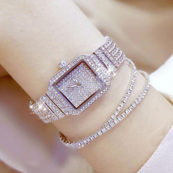 

2017 women quartz watches luxury diamond elegant dress watches ladies wristwatch relogios femininos saat girl female clock zdj y19052001, Slivery;brown