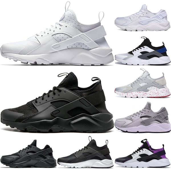 

2020 новый huarache 4 iv ультра кроссовки мода тройной черный белый красный серый huaraches дизайнер кроссовки открытый спорт mens женщины о
