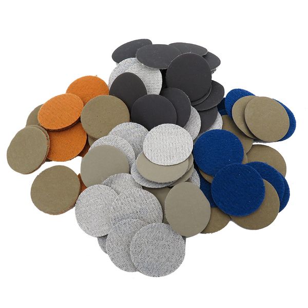 

200pcs 1 inch 25mm waterproof sandpaper hook and loop silicon carbide 60 to 10000 grits for wet or dry sanding