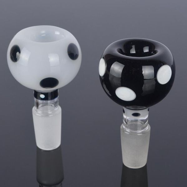 Últimas Titular portátil de vidro colorido 14MM 18MM Masculino interface Joint Bong Waterpipe Handpipe fumadores bacia cabeça Oil Rigs Container DHL grátis