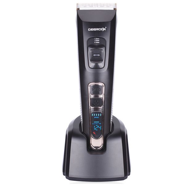 

surker hc-578 professional men's hair trimmer electric men hair clipper beard trimmer with multi-size fine-tuning clippers led