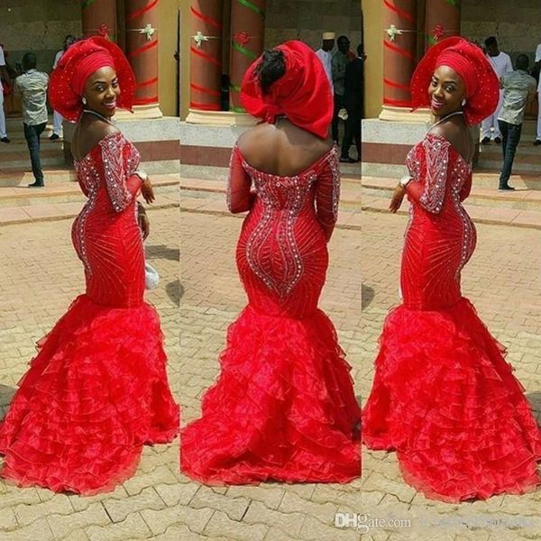 

red off the shoulder платья для выпускного вечера органза tiered sweep train арабское вечернее платье вечерние платья на заказ с сексуальным, Black
