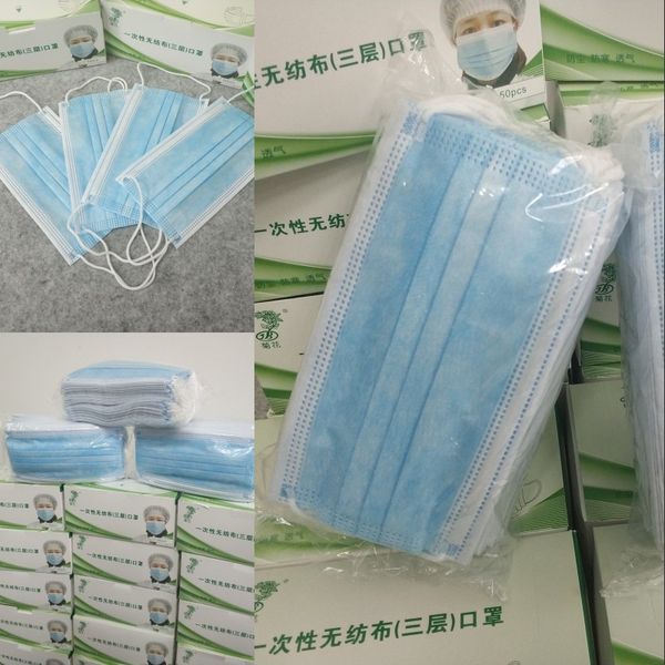 

новый dhl бесплатная доставка дышащий 3-слойный домашний взрослый путешествия маска пятно защитная маска для мужчин женщин анти-туман пыли д