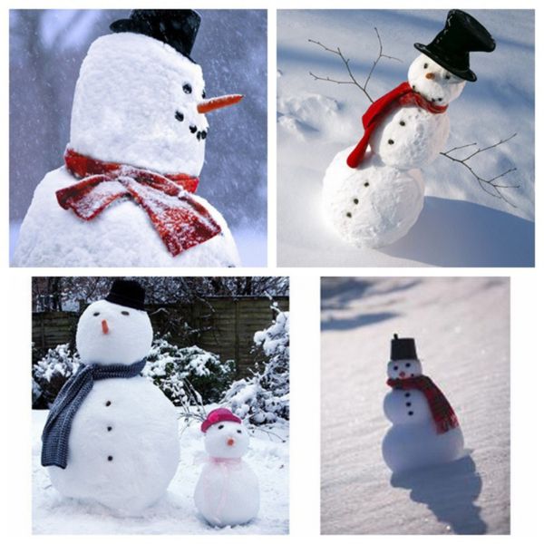 

13pcs diy making snowman winter party kids toys decorating dressing kit christmas holiday decoration gift