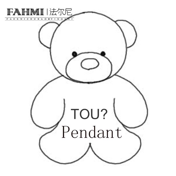 

FAHMI 100% 925 Sterling Silver New 1:1 High Quality Classic Cute Bear Pendant Fit Diy Women's Necklace Gift Free Shipping Wholesale TOU