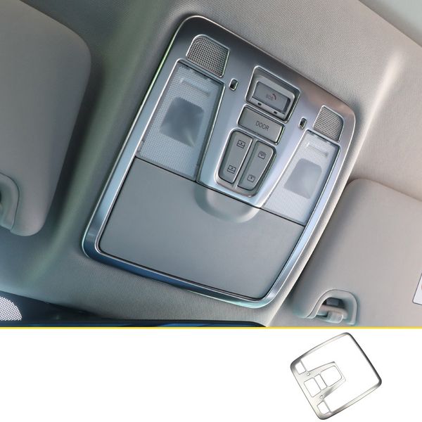

lsrtw2017 stainless steel car roof reading light frame trims decoration for changan cs75 2018 2019 interior accessories